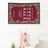 Vakantie Sale Kerstmis Bloem Zakelijke advertentie Spandoek (Insitu)