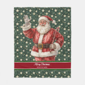Vakantie Santa Blanket in rode en witte stijl Fleece Deken (Voorkant)