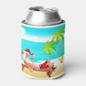 vakantie santa claus blikjeskoeler (Blikje Voorkant)