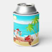 vakantie santa claus blikjeskoeler (Blikje Achterkant)