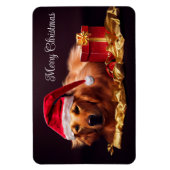 Vakantie Santa Dog Magnet Magneet (Verticaal)
