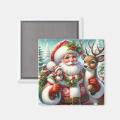 Vakantie Santa Magnet (Voorkant / Achterkant)