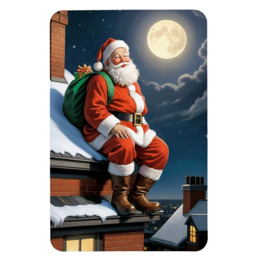 Vakantie Santa Magnet Magneet (Verticaal)