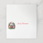 Vakantie Santa Naam Place Card Plaatskaartje (Buitenkant ongevouwen)