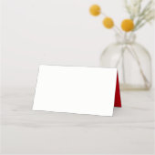 Vakantie Santa Naam Place Card Plaatskaartje (Achterkant)