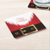 Vakantie Santa Paper Onderzetter Set (Schuin)