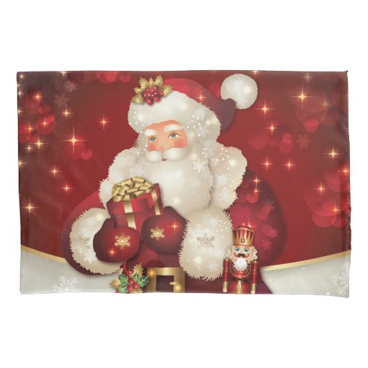 Vakantie Santa Pillowcase Kussensloop (Voorkant)