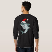 Vakantie Santa Shark Kerst T-shirt (Achterkant volledig)