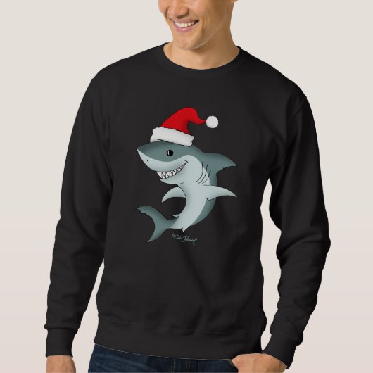 Vakantie Santa Shark Kerst T-shirt (Voorkant)