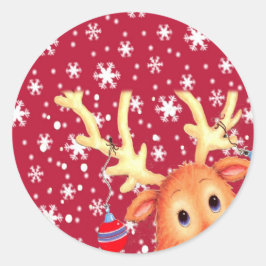 Vakantie Santa sticker envelop zegel Kerstmis