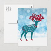  vakantie Scandinavische Moose Briefkaart (Voorkant / Achterkant)