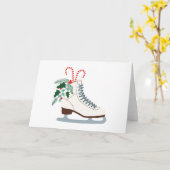 Vakantie Schaatsen Kaart (Gele Bloem)