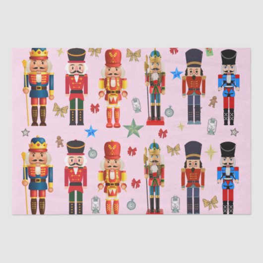 vakantie schattig speelgoed soldier Notenkraker pa Tissuepapier (Voorkant)