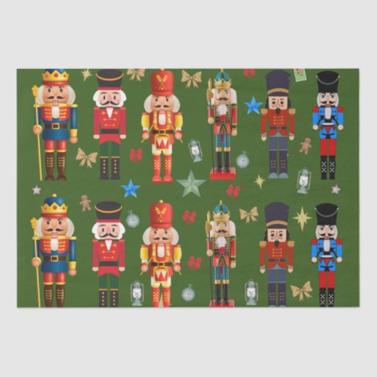 vakantie schattig speelgoed soldier Notenkraker pa Tissuepapier (Voorkant)