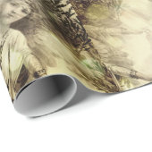  vakantie Schattige Elegant Paper Angels Cadeaupapier (Rol Hoek)