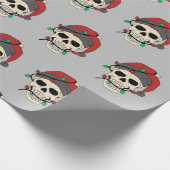 Vakantie schedelpapier cadeaupapier (Hoek)