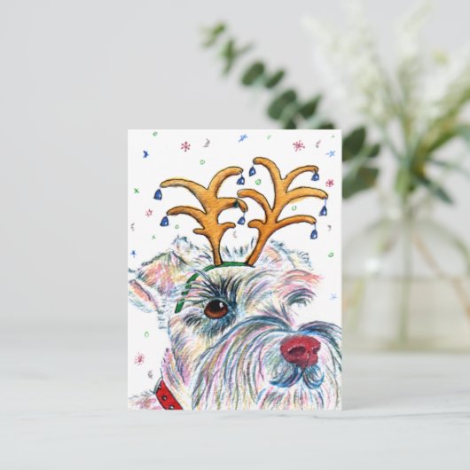 Vakantie Schnauzer Briefkaarten (Staand voorkant)