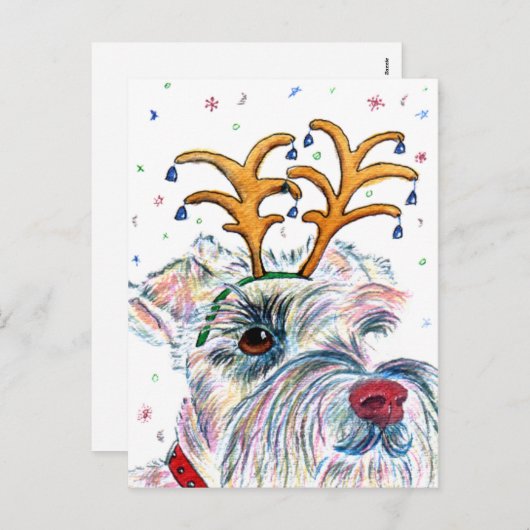 Vakantie Schnauzer Briefkaarten (Voorkant / Achterkant)