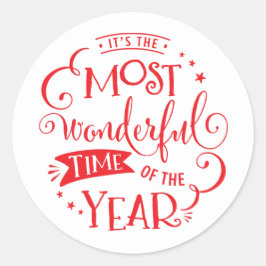 VAKANTIE SEAL de mooiste tijd van het jaar Ronde Sticker