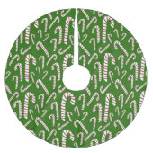Vakantie seizoen Artistic Candy Cane-Green Kerstboom Rok (Voorkant)