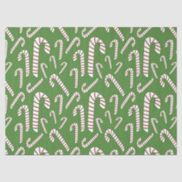 Vakantie seizoen Artistic Candy Cane-Green Tissuepapier