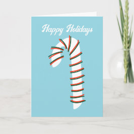 Vakantie Seizoen Artistieke Candy Cane Groeten Kaart