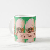 Vakantie Seizoen Groen Drink Koffiemok (Voorkant links)