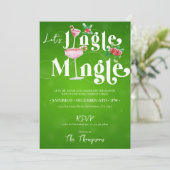 Vakantie Seizoen Jingle Mingle Xmas Kerstfeest Kaart (Staand voorkant)