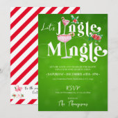 Vakantie Seizoen Jingle Mingle Xmas Kerstfeest Kaart (Voorkant / Achterkant)