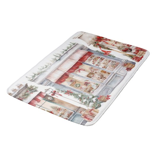Vakantie Seizoen Kerst Theme Shops Badmat (Gekanteld)