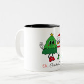 Vakantie seizoen met onze kerst Mok (Voorkant links)