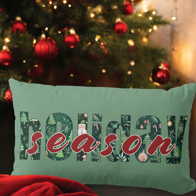 Vakantie seizoen typografie kussen (Creator heeft geüpload)
