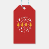 Vakantie seizoen, Vrolijk kerstfeest Cadeaulabel (Achterkant)