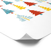 Vakantie Seizoen, Vrolijk Kerstfeest, Kerstboom Poster (Hoek)