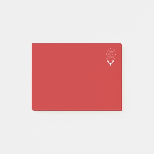 Vakantie seizoen, Vrolijk kerstfeest, Santa Helper Post-it® Notes (Voorkant)