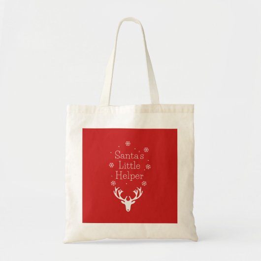 Vakantie seizoen, Vrolijk kerstfeest, Santa Helper Tote Bag (Voorkant)