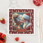 Vakantie servetten Rood Goud Groen Kerst Design (Insitu)