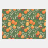 Vakantie Sinaasappels en bessen Inpakpapier Vel (Voorkant 2)