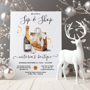 Vakantie Sip en Shop boetiekwinkel evenement Kaart