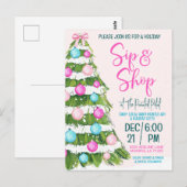 Vakantie Sip en Shop Briefkaart (Voorkant / Achterkant)