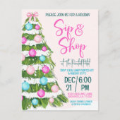 Vakantie Sip en Shop Briefkaart (Voorkant)