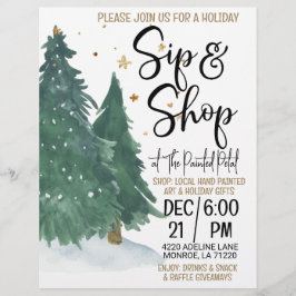 Vakantie Sip en Shop Flyer