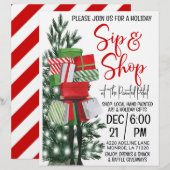 Vakantie Sip en Shop Flyer Briefhoofd (Voorkant / Achterkant)