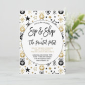 Vakantie Sip en Shop Kaart (Staand voorkant)