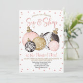 Vakantie Sip en Shop Kaart (Staand voorkant)