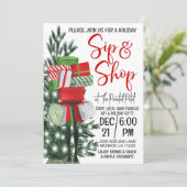 Vakantie Sip en Shop Kaart (Staand voorkant)