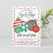 Vakantie Sip en Shop Kaart (Staand voorkant)