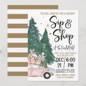 Vakantie Sip en Shop Kaart (Voorkant / Achterkant)