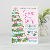 Vakantie Sip en Shop Kaart (Staand voorkant)