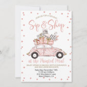 Vakantie Sip en Shop Kaart (Voorkant)